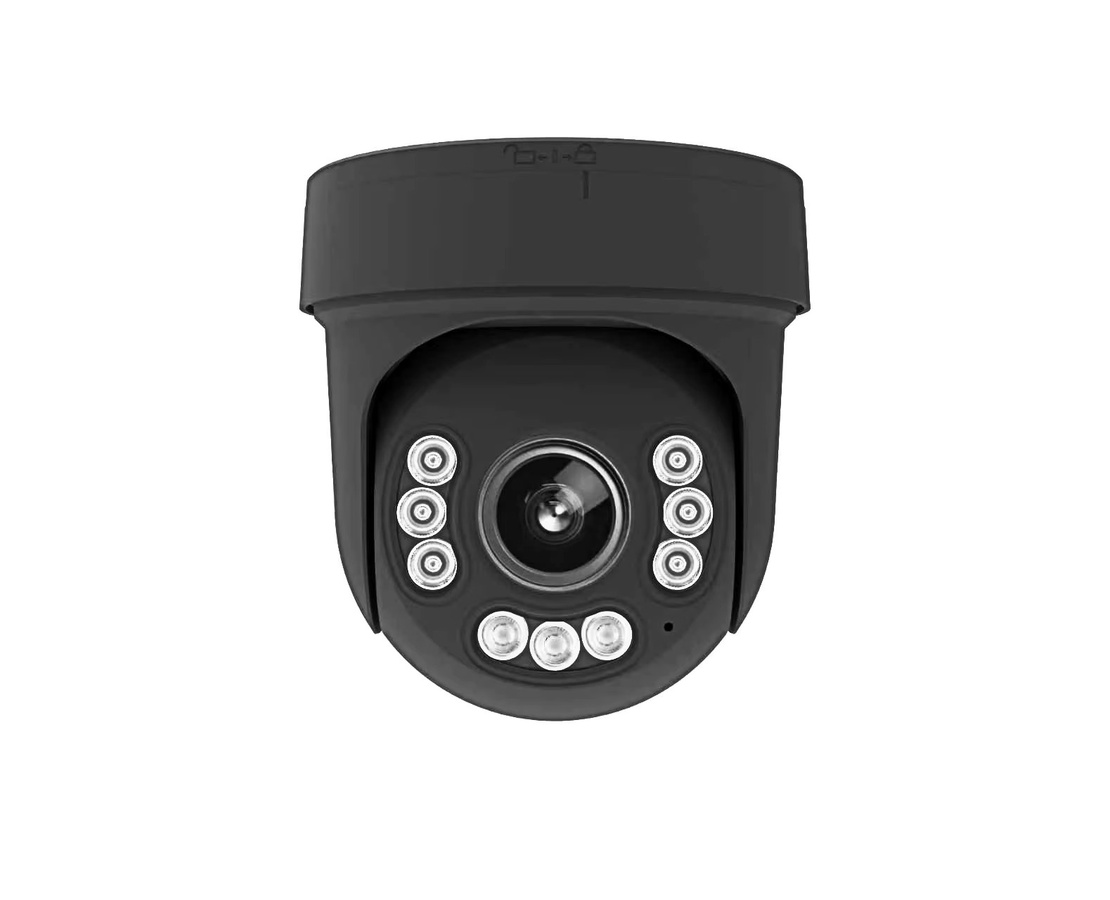 Camhipro PTZ Speed Dome IP-Kamera für Außenbereich mit 30x Zoom, 4K 8MP Auflösung, WLAN und PoE, Schwarz - Bild 2