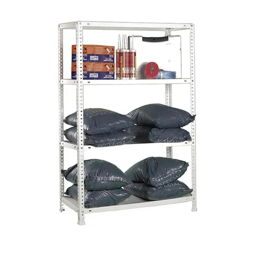PROREGAL Schraubregal Panda Mid, silber, H x B x T: 150 x 90 x 40 cm - Bild 2