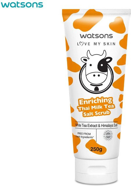Watsons Love My Skin Enriching Thai Milk Tea Salt Scrub, 250 g, Weißer Tee-Extrakt - Bild 1