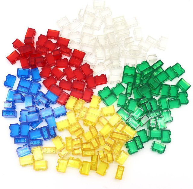 Bai Fen Bai Toys MOC Bausteine Zubehör 100-teiliges Set transparent - Bild 1
