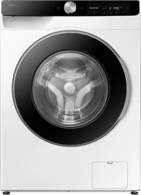 Samsung Waschmaschine WW6100D SLIM mit 9 kg Trommelkapazität, SuperSpeed 39', AI Ecobubble™, Auto Dosing und Quick Wash, Farbe: Weiß, Energieeffizienzklasse: A (-10%) - Bild 1