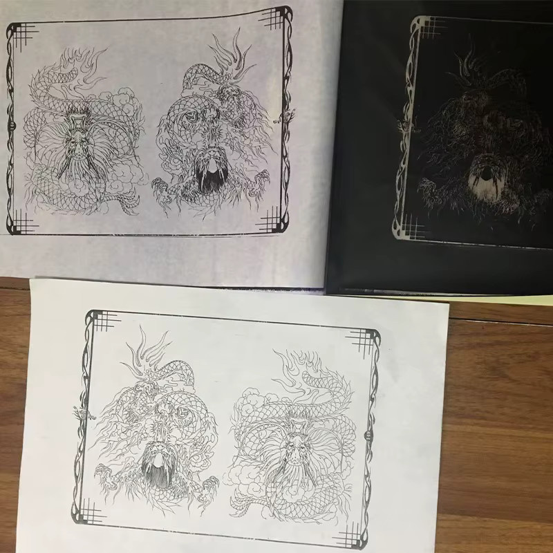 Aimoosi Tattoo Transferpapier Schablonenpapier mit 4 Schichten in A4 Größe für Tätowierer - Bild 4