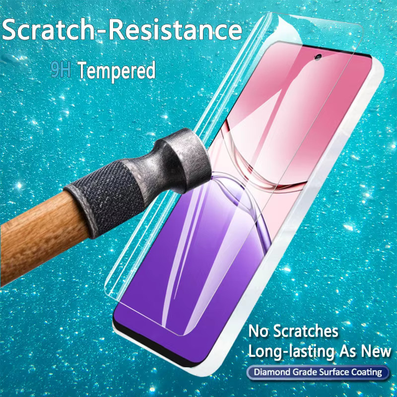 Displayschutzfolie aus gehärtetem Glas für Oppo A5x 4G, A5 und 5x, transparent, 9H Härtegrad, kratzfest und fingerabdruckresistent - Bild 4