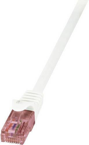 LogiLink CQ2061U RJ45 Patchkabel CAT 6 U/UTP Ethernet/LAN Weiß, Länge: 3,00 m - Bild 1
