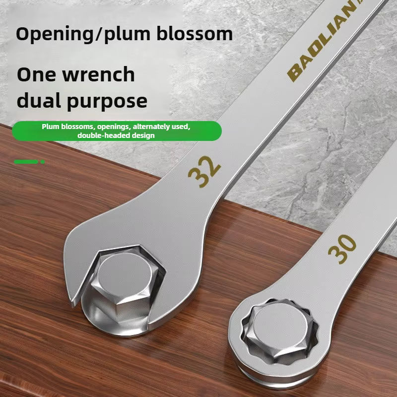 Baolian Doppelzweckschlüssel ultradünn 3 mm, silber, 4–27 mm - Bild 2
