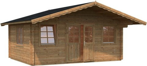 PALMAKO Blockbohlenhaus Helena aus Holz in Braun, B/H/T: 608 x 290 x 390 cm - Bild 1