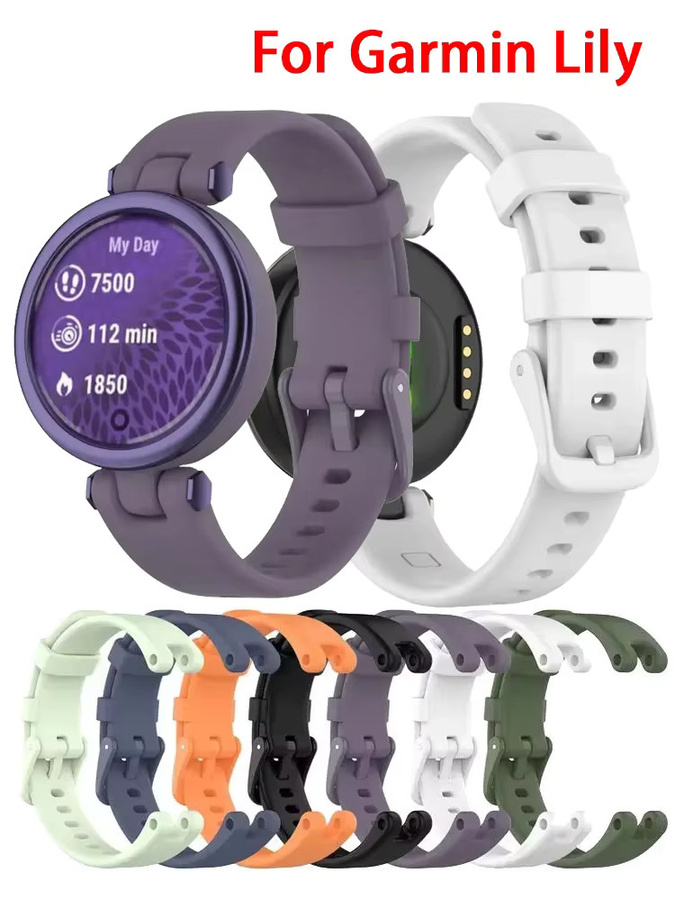 Garmin Uhrenarmband Silikon, Schwarz, Garmin Lily - Bild 3