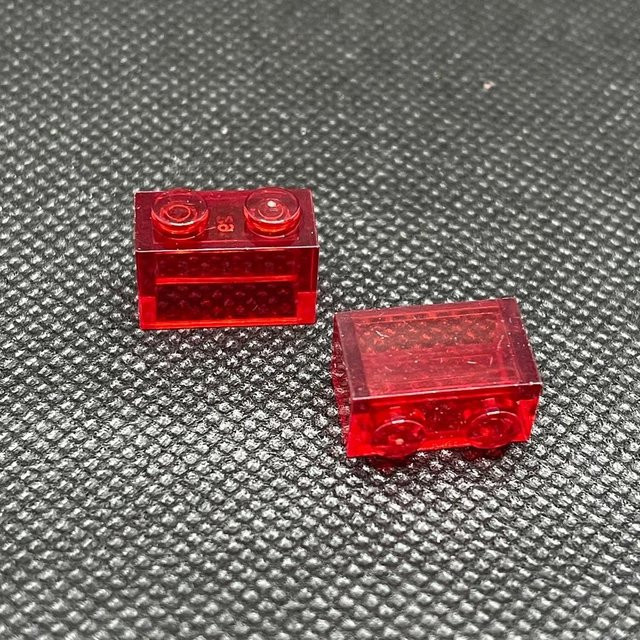 Yiran toy Bausteine Figuren, transparent rot, 40-teiliges Set, ab 6 Jahren - Bild 1