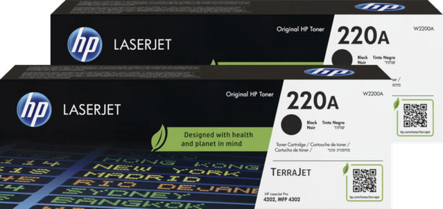 HP 220A LaserJet Toner Schwarz im 2er-Pack für HP Color LaserJet Pro 4302 - Bild 1