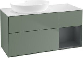 V&B Waschtischunterschrank Finion in Oliven mit Lackierung, Breite: 120 cm, Tiefe: 50,1 cm, Höhe: 50,1 cm - Bild 1