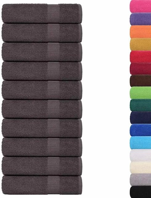 vidaXL Badetücher 25er Set aus 100% Baumwolle in Anthrazit, B/L: 100 x 150 cm, 360 g/m² - Bild 1
