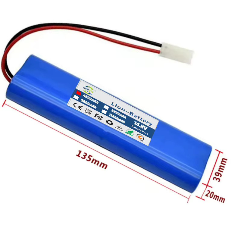 Ersatzakku für Qihoo 360 S6 Roboter-Staubsauger, 14,8 V, 12800 mAh, Farbe: Blau - Bild 2