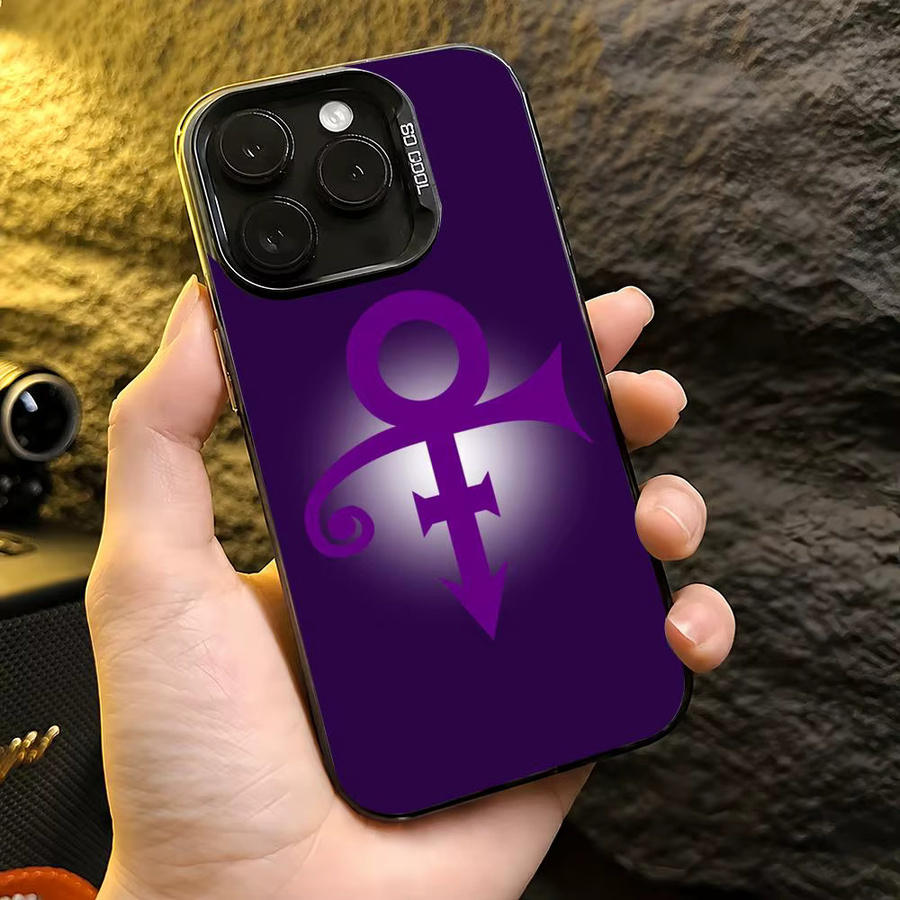 Prince R-Rogers Nelson Handyhülle für iPhone 11 bis 17 Pro Max mit Farbverlauf in Multicolour, Schwarz und Lila, schlanke und stoßfeste TPU Hülle - Bild 3