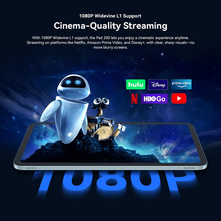 OSCAL Pad 200 Tablet mit 13,4 Zoll Full-HD+ Display, Android 16, 256GB ROM, 24GB RAM, Blau - Bild 5