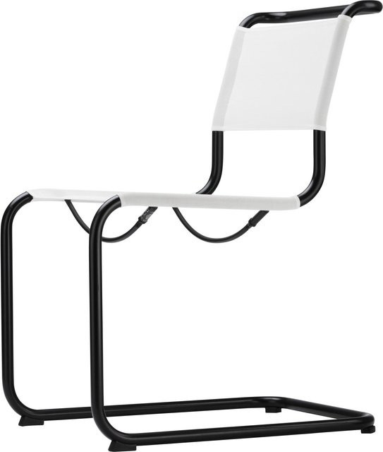 Thonet S 33 N Freischwinger All Seasons mit Stahlrohr in Weiß - Bild 1