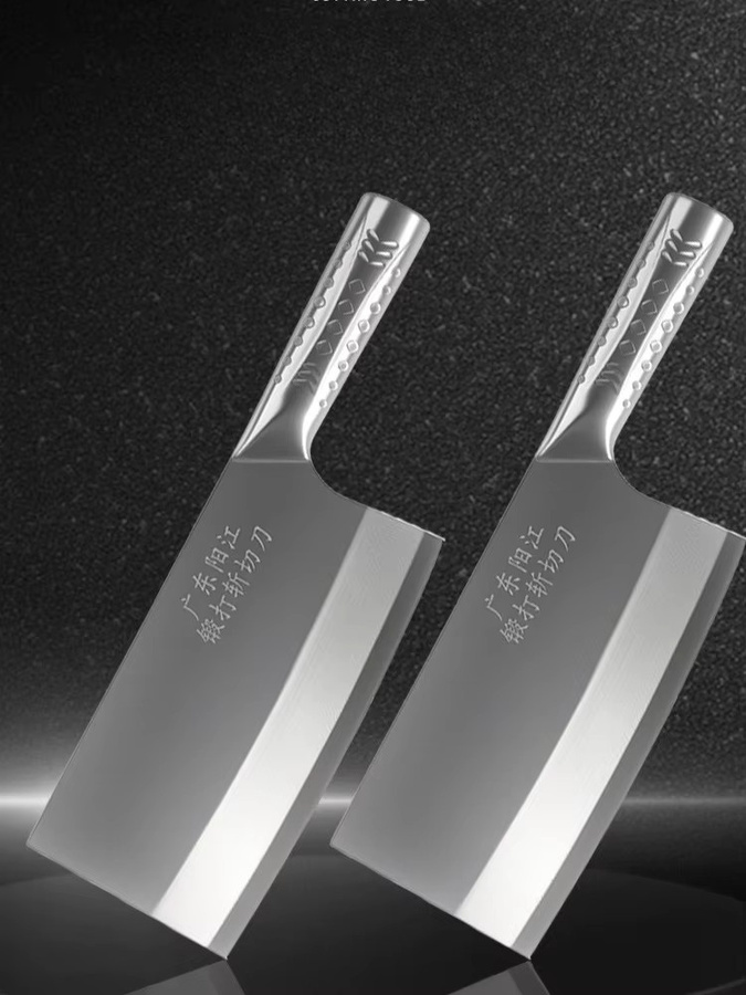 SHUOJI Chinesisches Küchenmesser Set aus Edelstahl in Silber - Bild 3