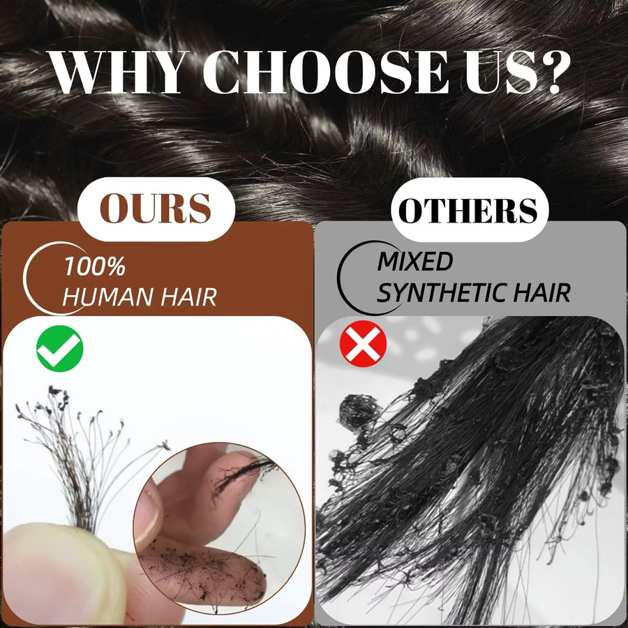 HMBP Highlight Ombre Deep Curly Perücke, 400 Dichte, 13x6 HD Lace Front, Ingwer-Orange-Braun, 100% Echthaar - Bild 2