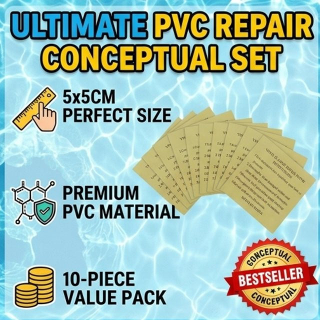 ATUOTIN PVC-Reparaturflicken für aufblasbare Produkte, transparent, B/B: 5 x 5 cm - Bild 1