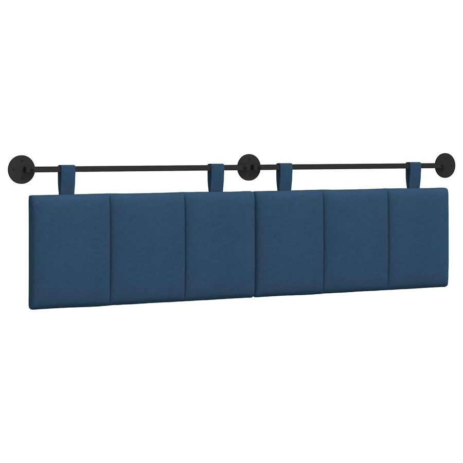vidaXL Wandmontierte Hängematte in Blau mit Streifenmuster, B/H/T: 190 x 55 x 5 cm - Bild 2