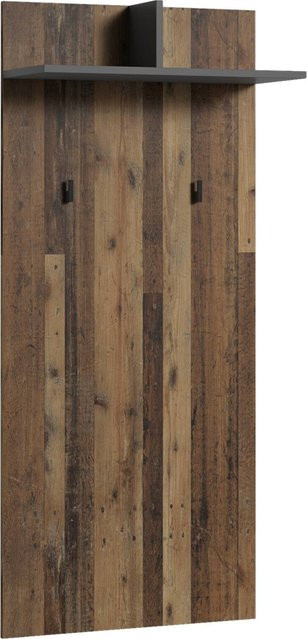 Wandpaneel byLIVING BEN Eiche Old Wood in Anthrazit, B/H/T: 60 x 136 x 27 cm - Bild 1