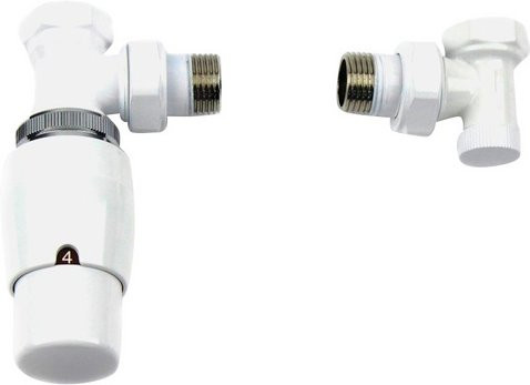 XIMAX Thermostat-Set Elegant in Weiß mit Thermostatkopf, B/H/T: 25 x 65 x 125 mm - Bild 1