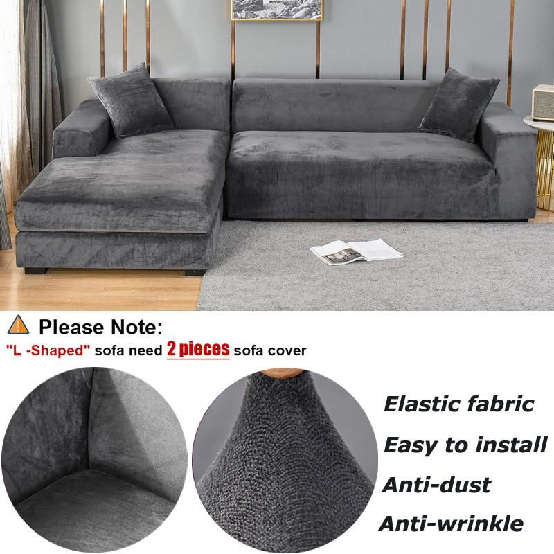 Elastischer Samt-Sofabezug in Petrol für 2-Sitzer Sofas, Stretchbezug für dein Wohnzimmer - Bild 3