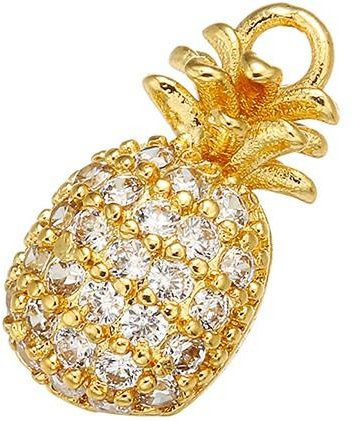 YULIN Anhänger Ananasfrucht, Messing, Gold, Damen - Bild 1