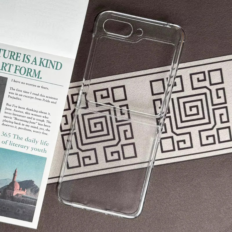 Transparente DIY Handyhülle für Samsung Galaxy Z Flip (Modelle Z Flip 3, 4, 5, 6, 7, 8) aus hartem Material - Bild 5