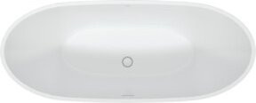 Freistehende Duravit Badewanne DuraVato in Weiß, oval aus Acryl, B: 170 cm, T: 71 cm, H: 69 cm - Bild 1