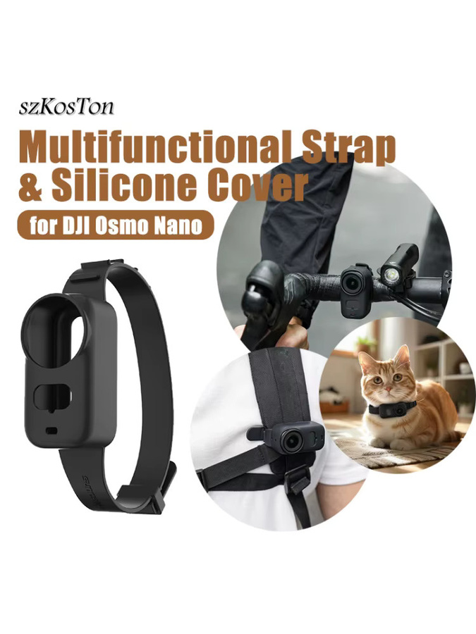 DJI Osmo Nano Silikon Armband in Schwarz für die Sportkamera - Bild 7