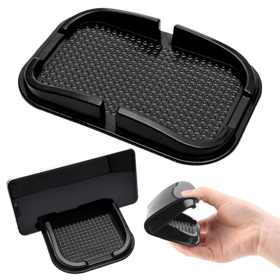 Universelle Anti-Rutsch Matte für das Auto als Handyhalter und multifunktionale Ablagebox in Schwarz - Bild 3