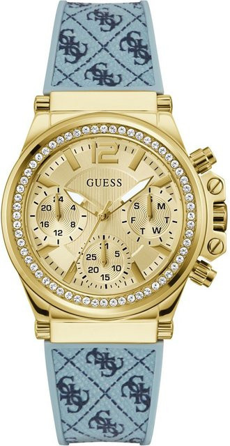 Guess Armbanduhr Charisma, Quarz, Edelstahl, Gold, 38 mm, Damen - Bild 1