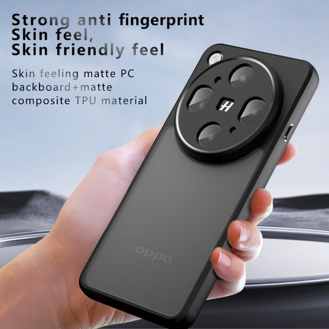 Stoßfeste Handyhülle aus Acryl und PC für dein OPPO Find X9 Ultra in Transparent Matt - Bild 1