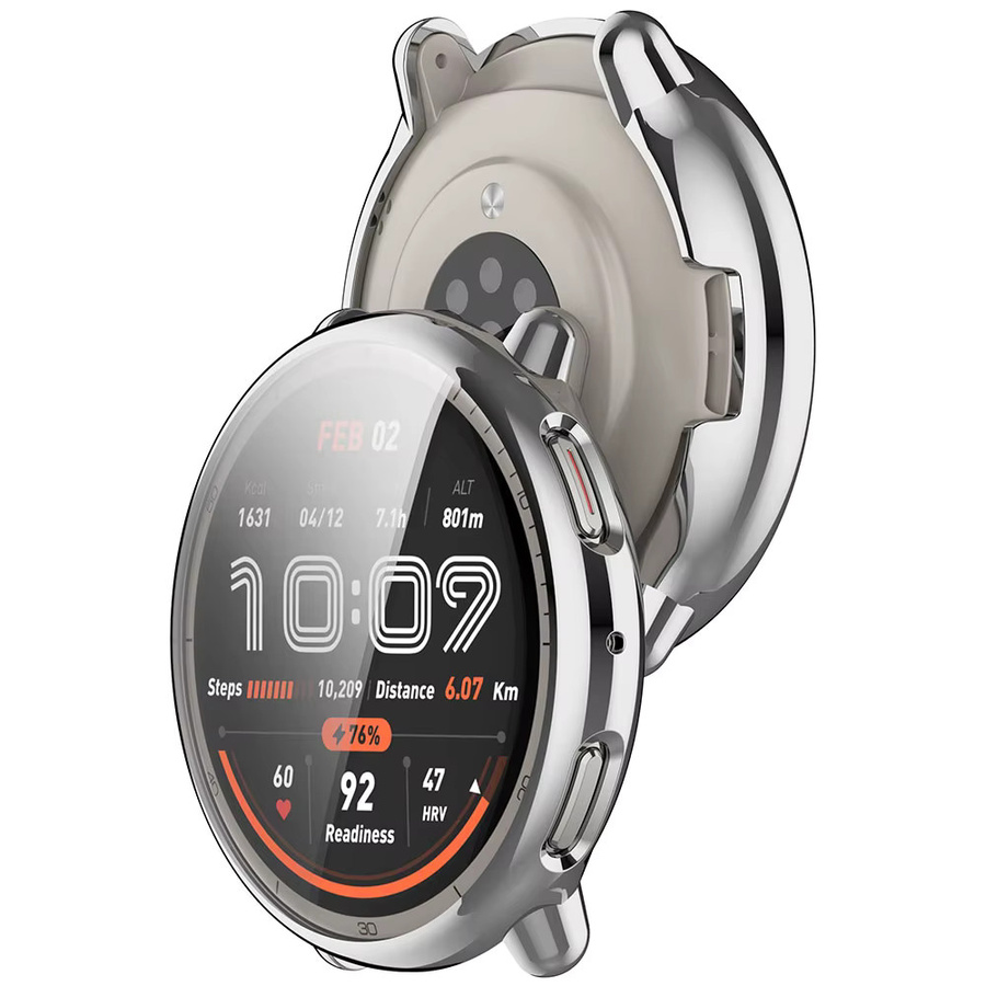 Arvin Schutzhülle für Huami Amazfit Active 2 (A2437 aus weichem TPU-Silikon, transparent, stoßfest - Bild 2