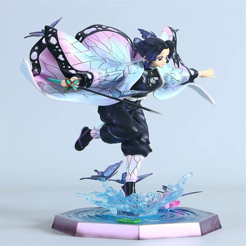 Bandai Kochou Shinobu Anime Figur aus Kimetsu No Yaiba aus Kunststoff, mehrfarbiges Ornament Modell - Bild 3