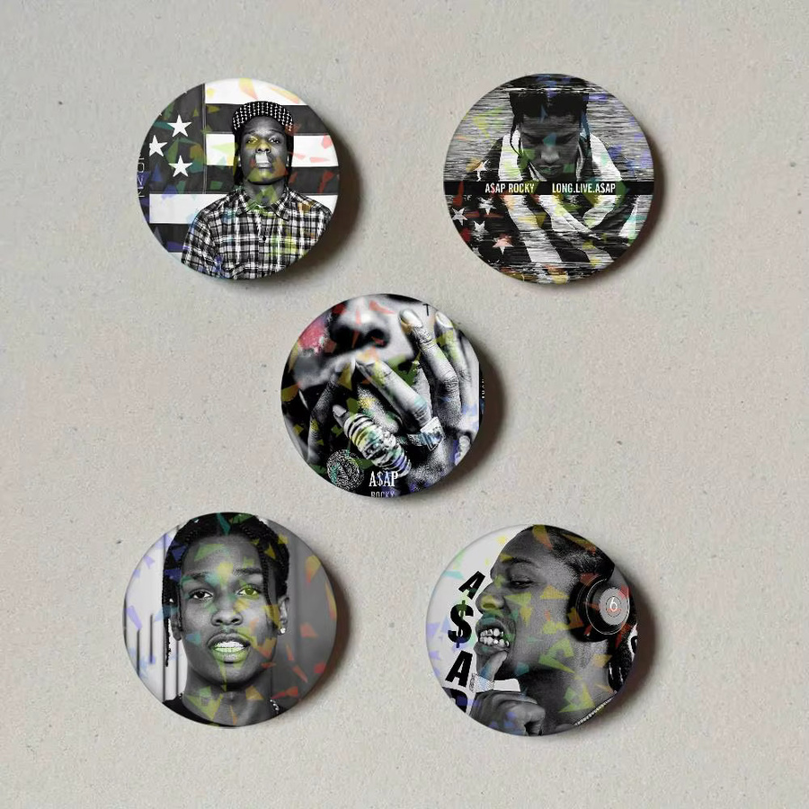 Brosche A-ASAP Rocky, Laser Abzeichen, Pin - Bild 2
