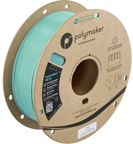 Polymaker PETG Filament hitzebeständig 1,75 mm in Petrol Blau-Grün 1000 g - Bild 1