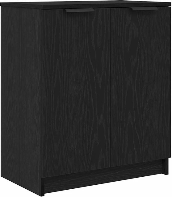 vidaXL Schuhschrank in Schwarz und Eichen-Optik mit modernem Design, B/T/H: 59 x 35 x 70 cm - Bild 1