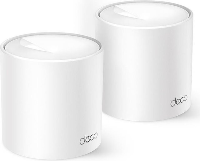 TP-Link Deco X10 WiFi 6 Dual-Band Mesh WLAN-System, 2er-Pack, Weiß, Abdeckung bis 362 m², 1GbE LAN - Bild 1