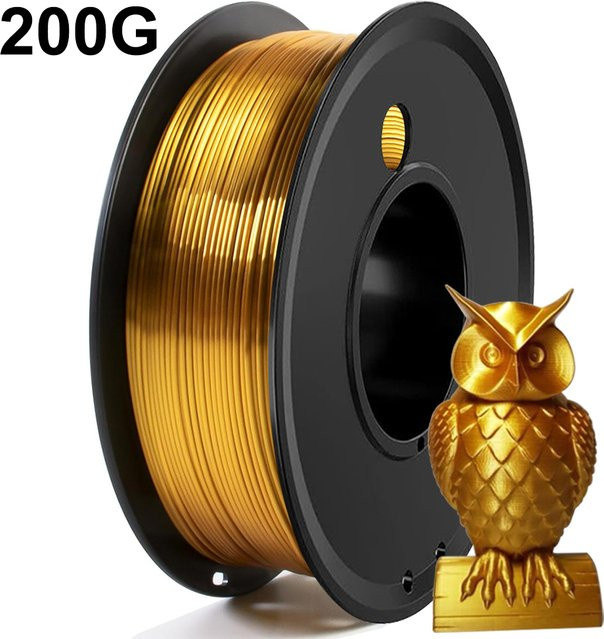 3D Maliang PLA Seidengold 3D-Drucker-Filament 1,75mm, 200g - Bild 1