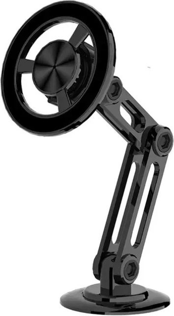 VIKEFON Magnetischer Auto-Handyhalter aus Aluminiumlegierung in Gold, 360 Grad drehbar und faltbar, kompatibel mit iPhone und Android - Bild 1