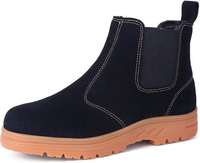 Avant-garde Arbeitsschutzschuhe aus Leder in Schwarz, Größe 46, verschleißfest und durchstichsicher - Bild 1