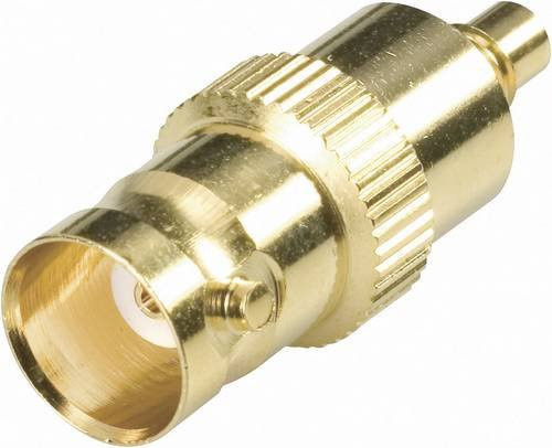 BKL Electronic SMC-Adapter SMC-Buchse zu BNC-Buchse in Gold - Bild 1