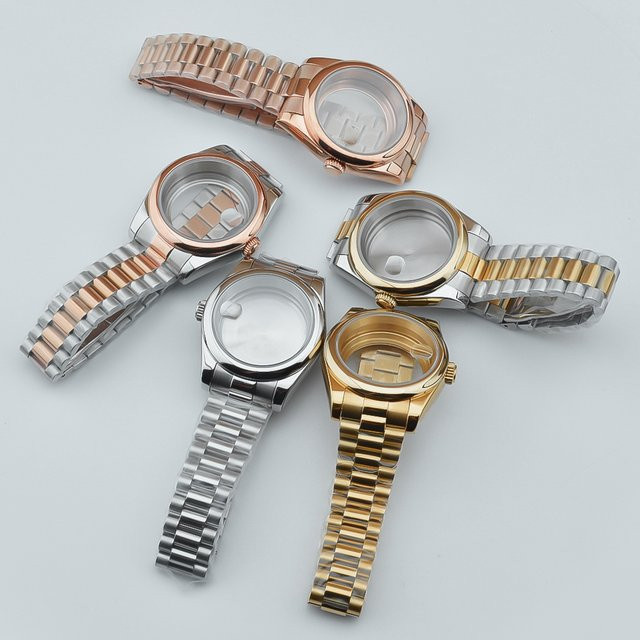Neiton Gehäuse mit Präsidentenarmband, Edelstahl, Roségold, Unisex - Bild 1