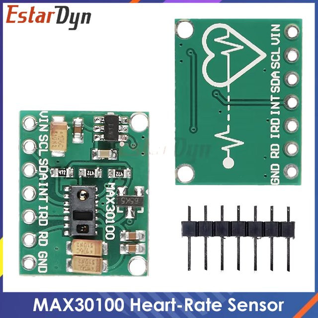Estardyn MAX30100 Modul zur Pulserkennung von Blutsauerstoff und Herzfrequenz in Grün - Bild 1