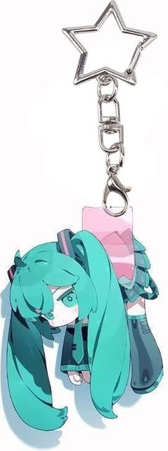 Bandai Miku Acryl-Schlüsselanhänger, Buch-Rucksack-Schlüsselanhänger, Damen - Bild 1