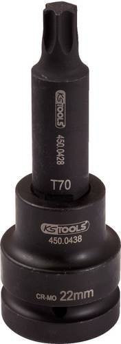 KS Tools Kraft-Bit-Stecknuss TX T100 lang 3/4 Zoll Schwarz - Bild 1