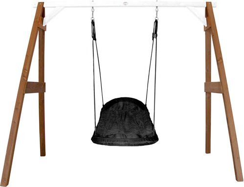 AXI Nestschaukel Roxy aus Hemlockholz in Braun und Weiß, B/T/H: 160 x 254 x 207 cm - Bild 3