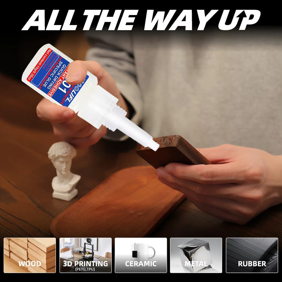 Loolifl 401 Instant Strong Super Glue universeller Sekundenkleber für Harz, Keramik, Metall und Glas - Bild 6