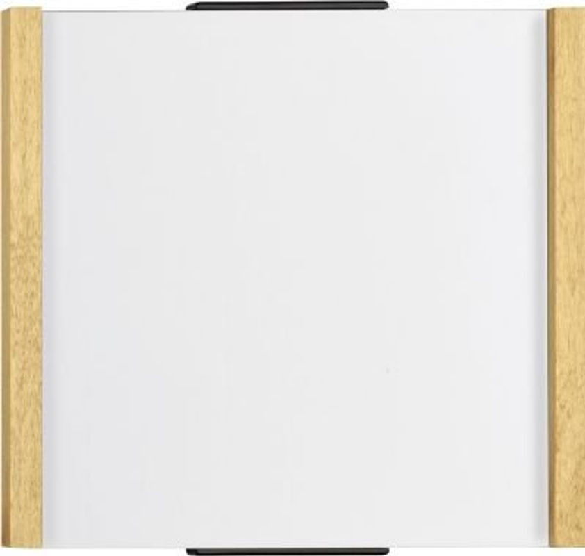 moedel Türschild LMH mit Holzrahmen und Polyester-Abdeckung, individuell beschriftbar, Eiche, B: 16,0 cm, H: 14,8 cm - Bild 1